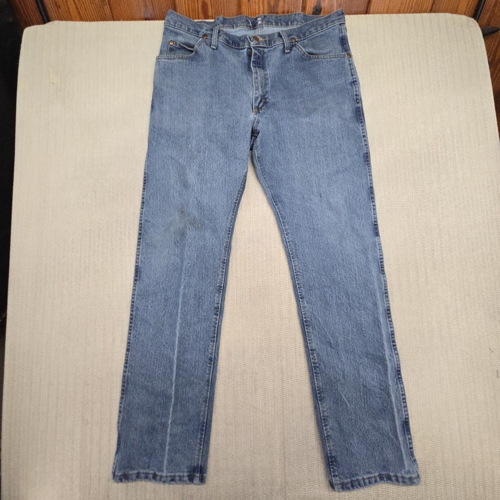 Wrangler 20X Jeans Mens 40x32 Blue Cowboy Cut Straight Denim Advanced Comfort